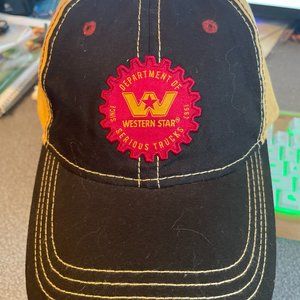 WESTERN STAR SERIOUS TRUCKS ADJUSTABLE TRUCKER HAT CAP BASEBALL STYLE